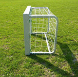 Coppia Porte Calcio/Calcetto 90x60cm, mobili, in alluminio sezione quadra 80x80mm, reti incluse. art. 6004