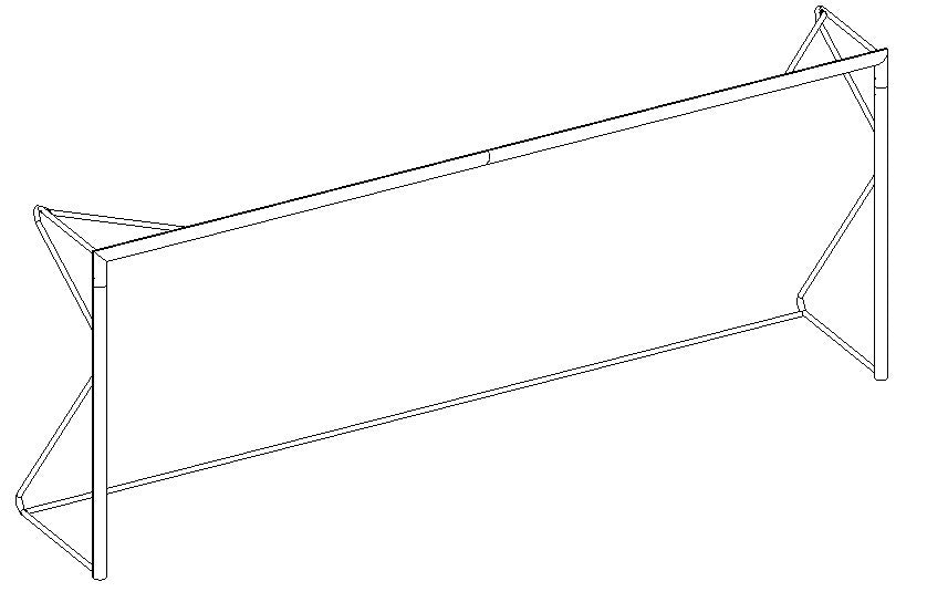 Coppia porte 5x2 metri ART. 6022 alluminio sez. 80 mm.,traversa divisa a metà mobili,  gomiti saldati