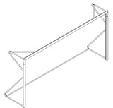 Coppia porte pulcini 4x2m in acciaio sez diam 80mm mobili gomiti saldati Art 6027