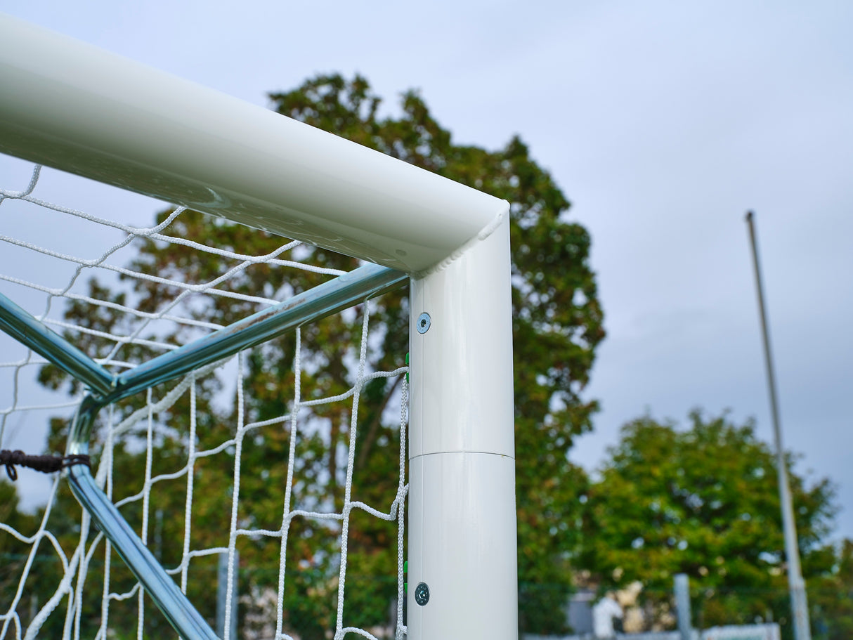 Coppia porte pulcini 4x2m in acciaio sez diam 80mm mobili gomiti saldati Art 6027