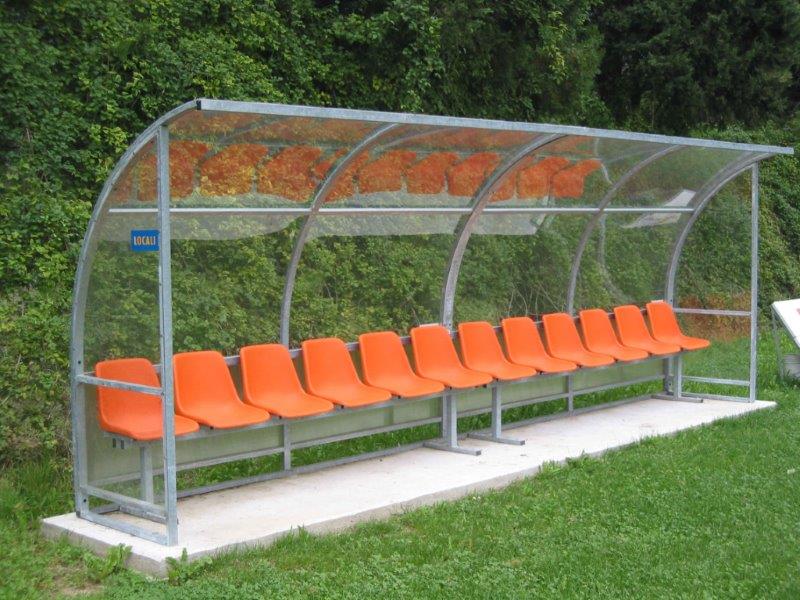 Panchina Struttura Acciaio Zincato Modello Standard Da 1 mt Art 6219