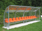 Panchina Struttura Acciaio Zincato Modello Standard Da 1 mt Art 6219