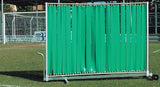 Carrello in acciaio, con ruote Art 6423 per n° 5 sagome fisse art. 6479 o per barriera Reflex Art 6480