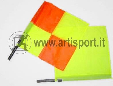 Drappo di ricambio a scacchi colore giallo e arancio Art. 239050