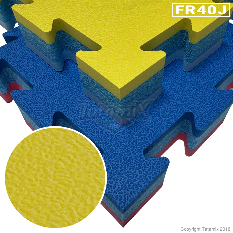 Tatami Resistenti al Fuoco 4cm 100x100x4 cm  Cod. FR40J NEW CERTIFICAZIONI - EN 13501-1 - EURO CLASS Cfl - S1