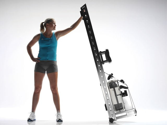 Vogatore Water Rower M1 Hi Rise Seduta Alta Struttura Acciaio Tubolare