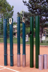 Pali tennis sezione rotonda diam 90 mm zincati a caldo verniciati ART 7502