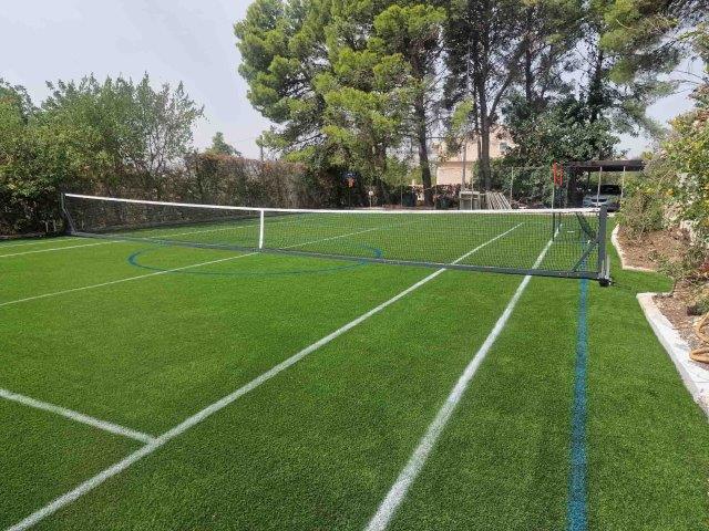 Impianto tennis Acciaio trasportabile su ruote Art 7511 zavorra esclusa