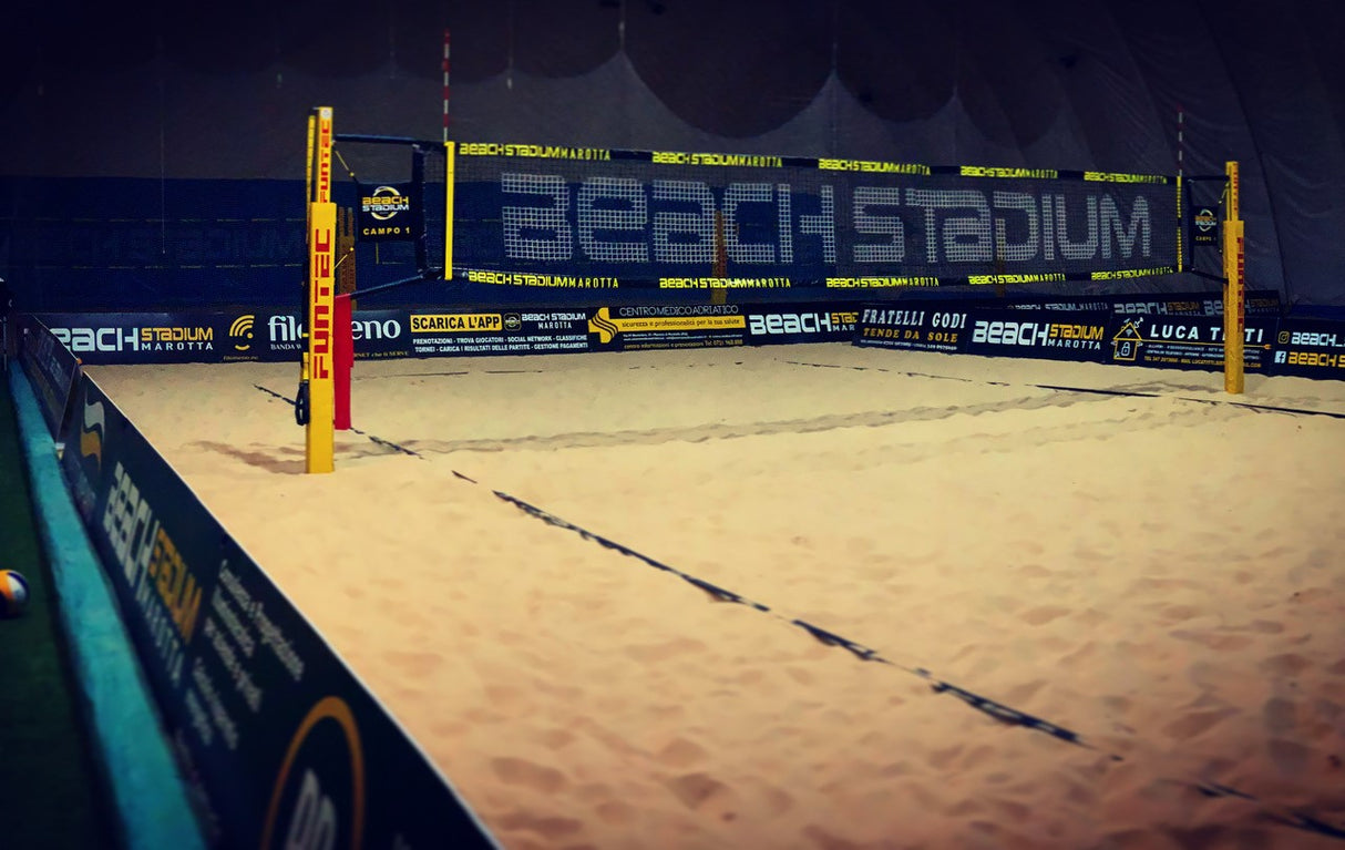 Rete Regolamentare Beach Volley 100x3,5mm in Polipropilene H.T. da 8,50x1 mt Art. P170