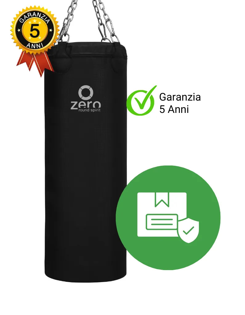 Sacco Boxe Plain 30/40/50/60 Kg da soffitto Ignifugo e Atossico