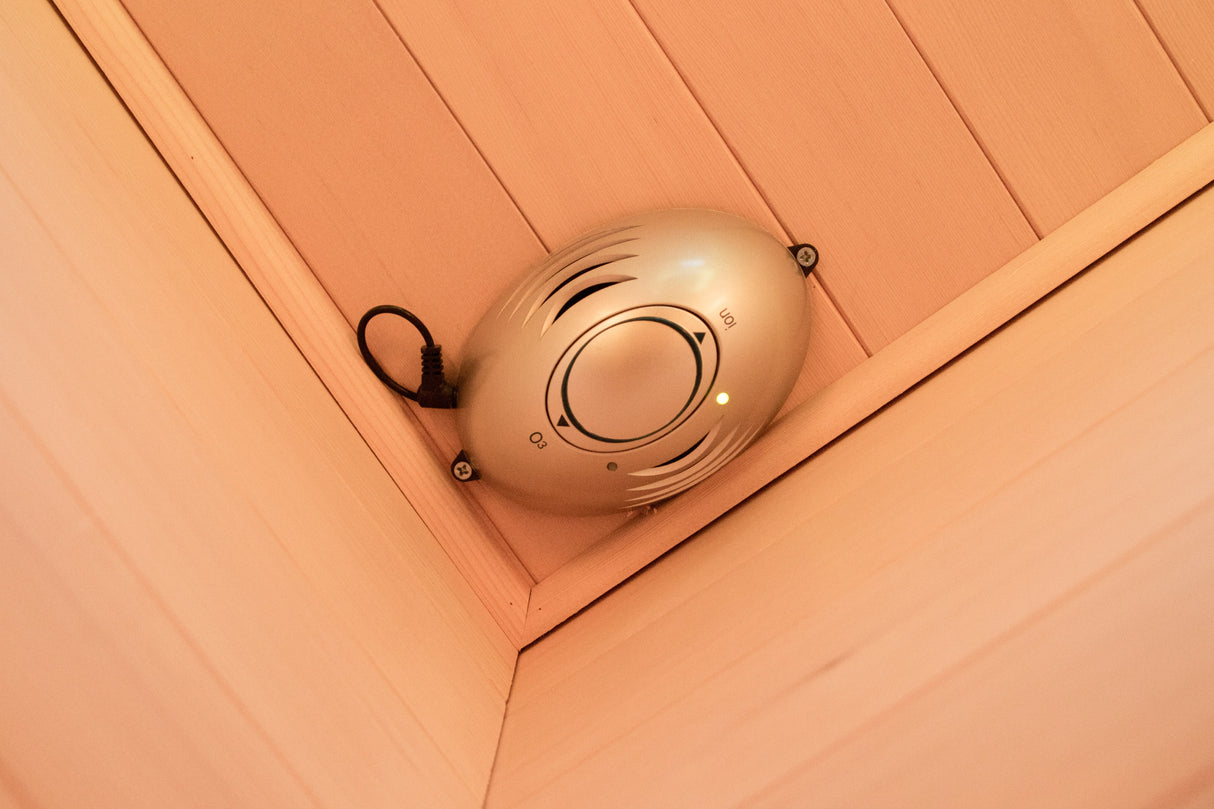 SAUNA A INFRAROSSI PUREWAVE EVO - ABETE CANADESE ANGOLARE 3 POSTI HL-PUR03C