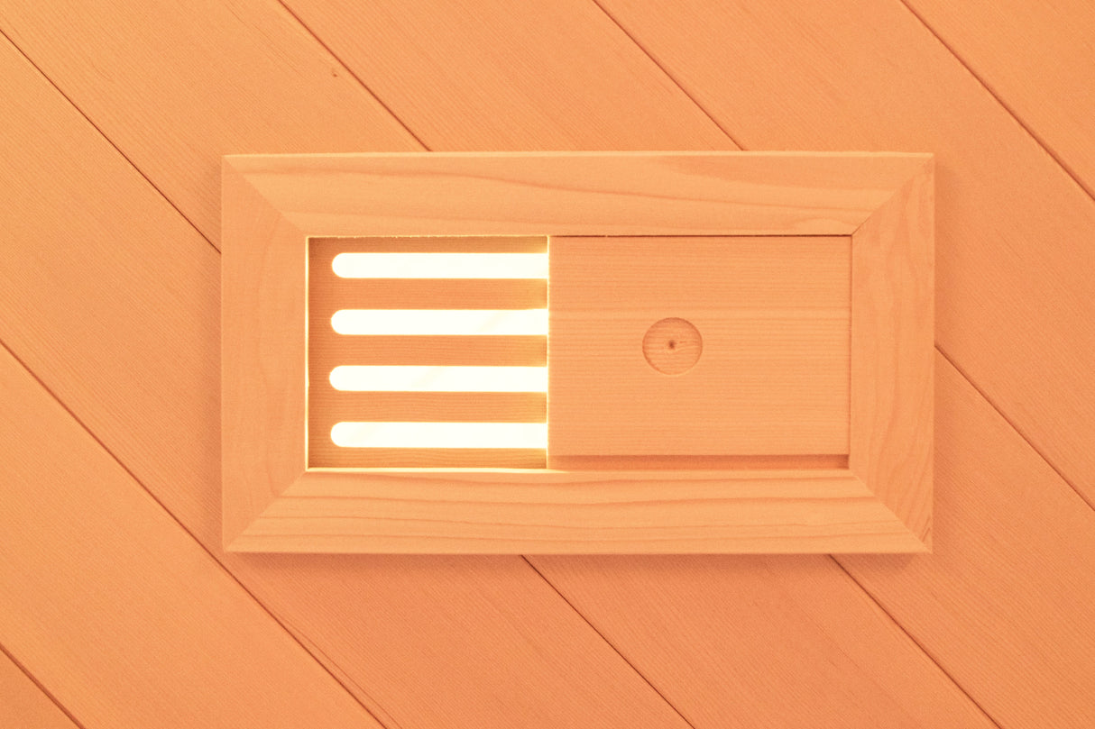 SAUNA A INFRAROSSI PUREWAVE EVO - ABETE CANADESE ANGOLARE 3 POSTI HL-PUR03C