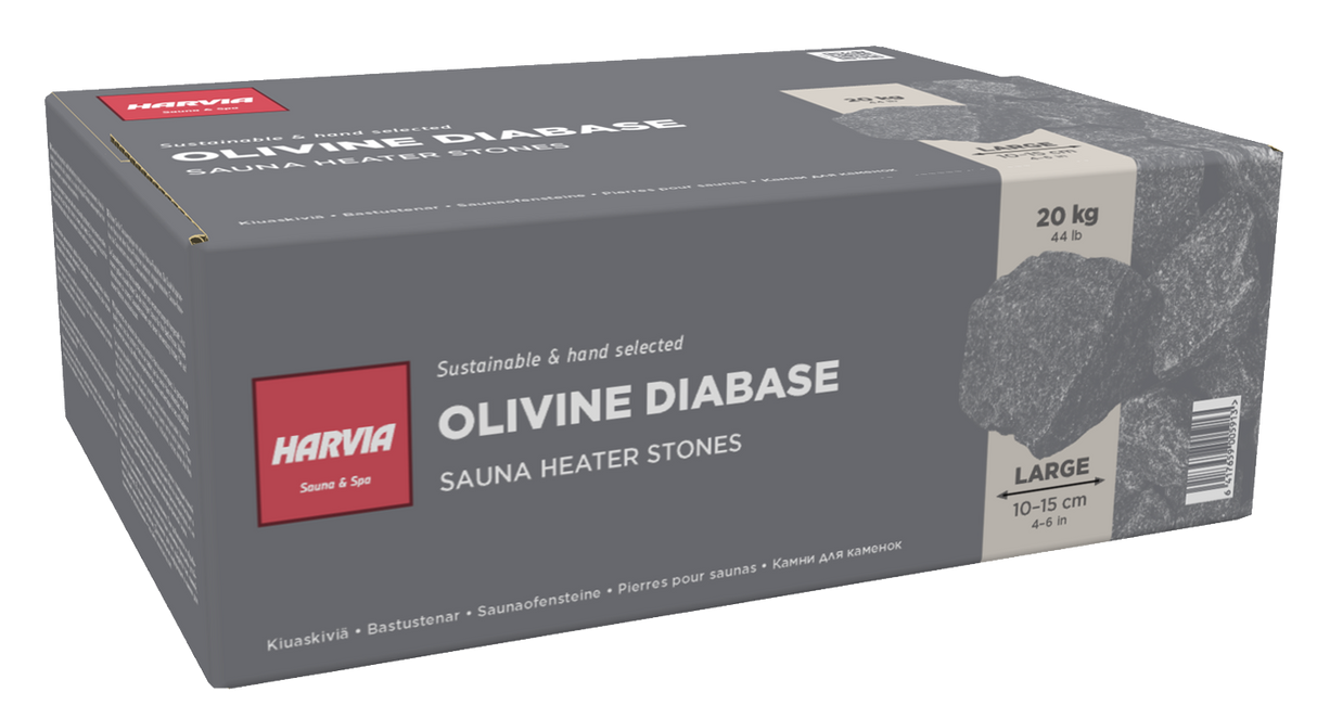 Pietre per stufe elettriche Harvia 20kg Ø 10-15 cm Cod. SN-AC3020