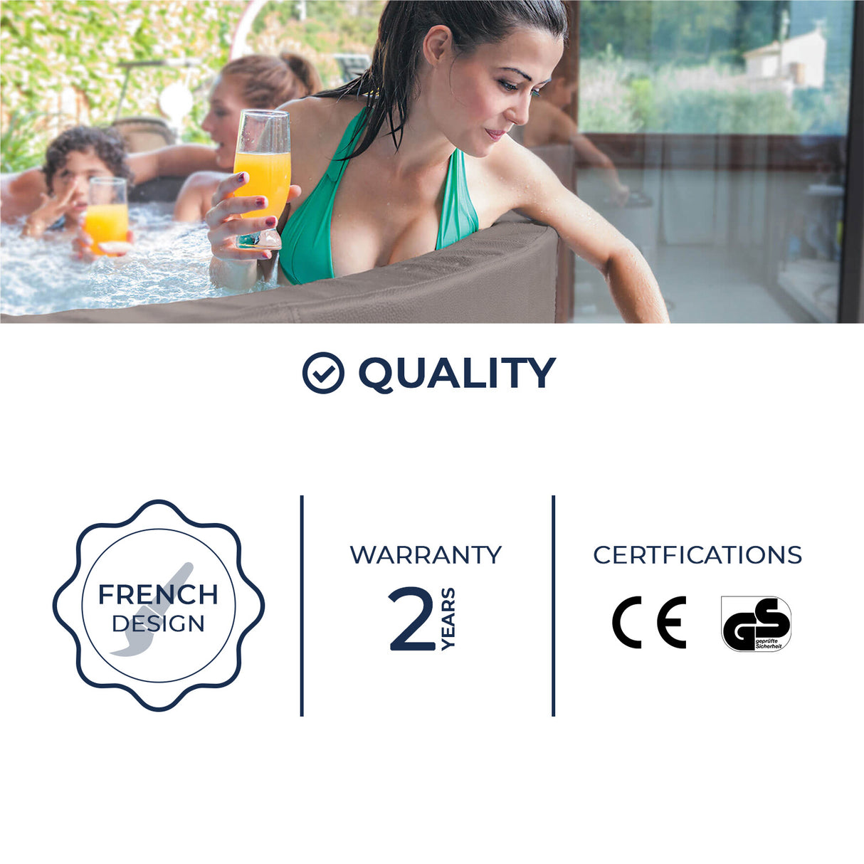 Net Spa Vita Premium + Mobili (5 unità) a 6 posti (4 adulti 2 bambini)