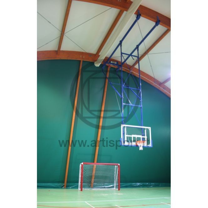 Impianto basket sollevabile soffitto Art.B655/1 Certificato FIBA