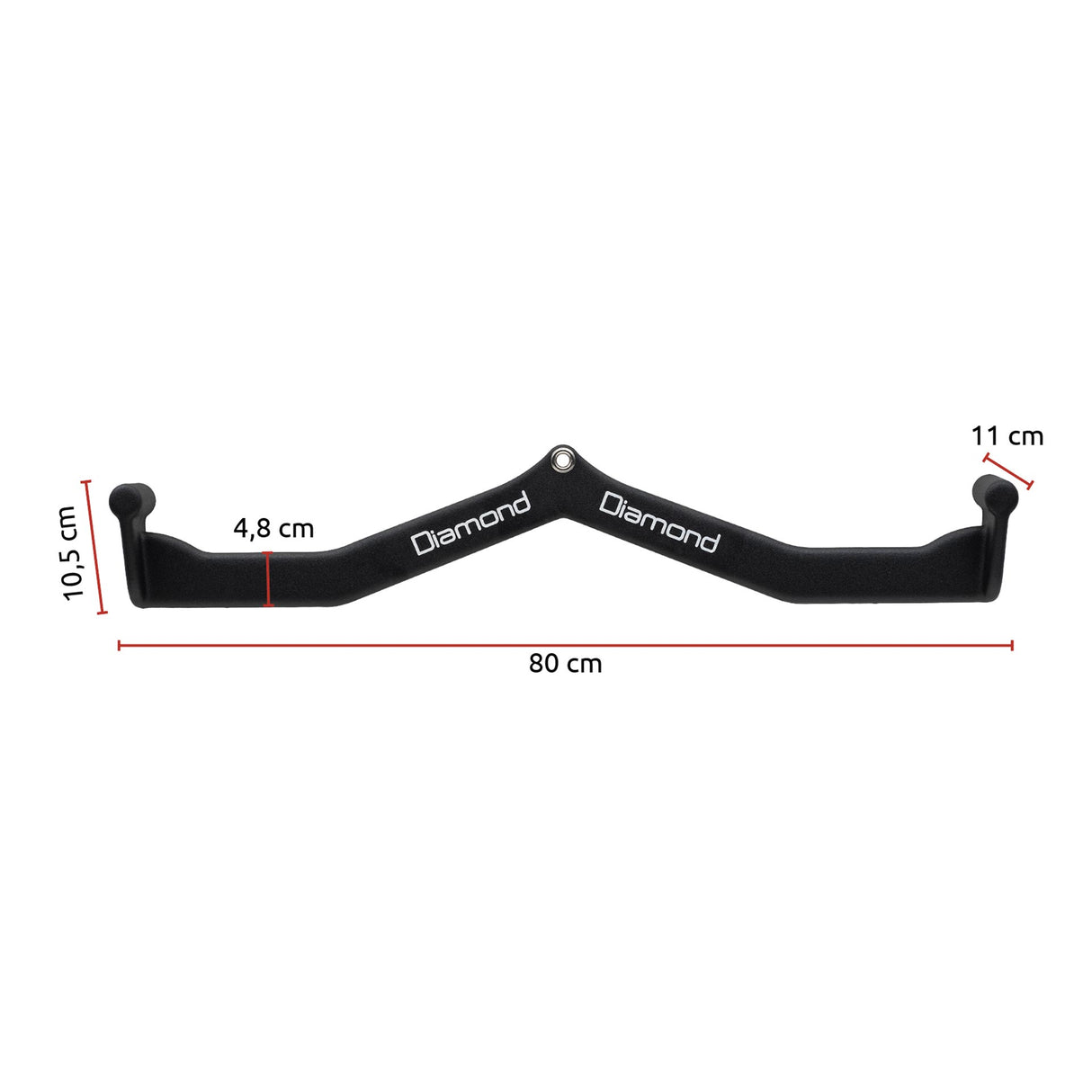 Barra Lat 80 cm Presa Neutra Diamond  B-PG80