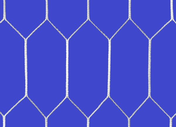 Rete regolamentare maglia Esagonale Calcio 7,50 x 2,50 mt. RETI CALCIO Polipropilene H.T. 120 x3 mm Art. C002