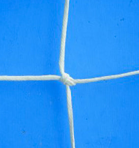 Rete Calcio Regolamentare Maglia quadra annodata 120x3,5 in Polietilene Art. C0018E  Maglia annodata Tipo England
