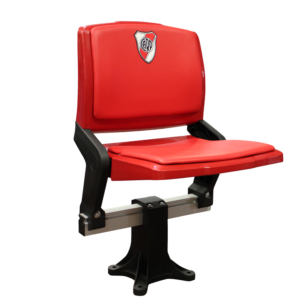 Seduta ribaltabile CARAVAGGIO per stadi e impianti sportivi per postazioni giornalisti