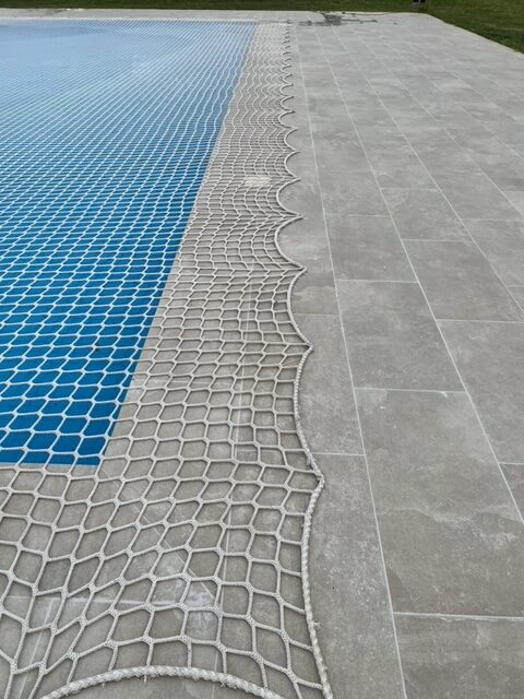 Rete di copertura per piscine + telo anti-foglie su richiesta Cod. A100