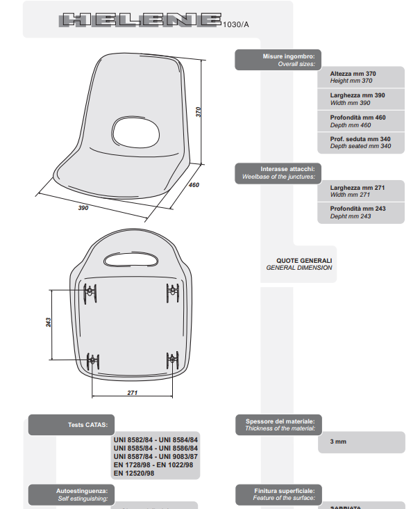 Scocca HELENE 1030 SOLO SOCCA BERICOP