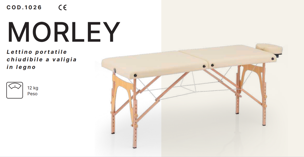 Lettino Medico Portatile Richiudibile Morley Cod. 1026