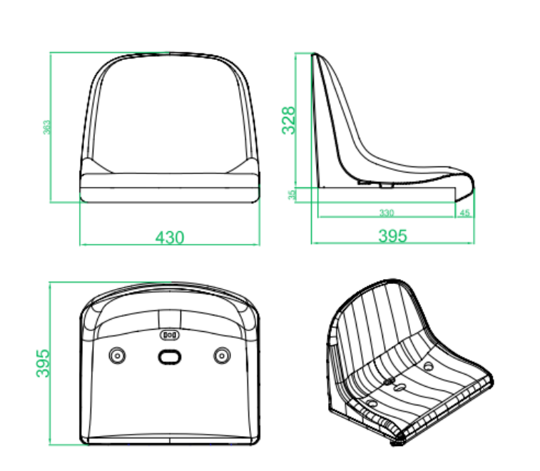 Seduta da stadio e tribuna monoblocco senza schienale Mod. Francoforte