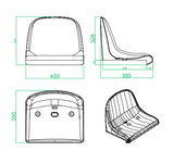 Seduta da stadio e tribuna monoblocco senza schienale Mod. Francoforte