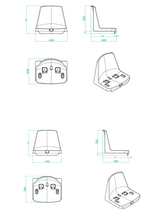 Seduta da stadio e tribuna monoblocco senza schienale Mod. Standard
