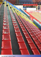 Seduta monoblocco per impianti sportivi M94 versione anti UV (NON Ignifuga)