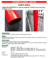 Safe-Roll TUBOLARI PROTETTIVI in gomma espansa ricoperti di pvc per pali e sostegni in ferro PROTEZIONE PALI