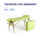 Lettino portatile ad altezza variabile Art. 1024 e 1025 (Con poggiatesta)