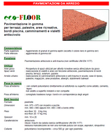 Eco-Floor Pavimentazione in gomma per terrazzi, palestre, aree ricreative, bordi piscina, camminamenti e vialetti antiscivolo