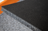 Eco-Floor Gym Pavimentazione in gomma per palestre, aree crossfit NERO granulometria media (1-3 mm.