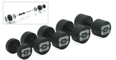 Manubri Gommati Con Impugnatura Rotante Absolute Line Gommato Cod. MGPR