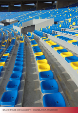 Seduta monoblocco senza schienale per stadio e impianti sportivi M2004 SEST