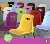 Scocca con schienale per tribuna e sedie D18 Seduta per spazi collettivi