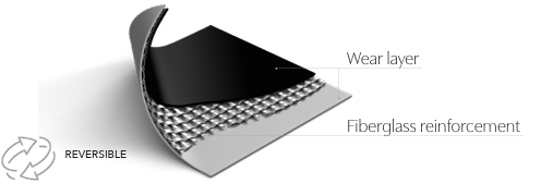 Tappeto Danza PVC mod. Plié spessore 2mm costo al mq Bifacciale (venduto a rotoli 40 MQ) PLIE'