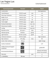 Tappeto Danza PVC Las Vegas Lux costo al mq Spessore 2,0 mm (venduto a rotoli 37,5 MQ)