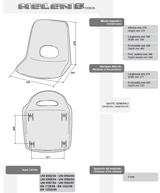 Sedia Completa Helene 1031 leggermente più piccola con foro BERICOP