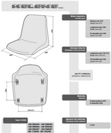 Scocca Helene Codice 1004/A Senza Foro Ignifuga Sedia
