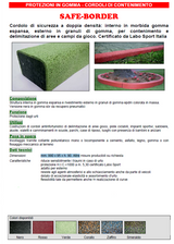 Cordoli di Sicurezza a doppia intensità SAFE-BORDER Protezioni sportive