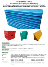 ECO-SOFT BAG PROTEZIONI IN GOMMA - PANNELLI PER PARETI ESTERNE SOFT BAG MATERASSI, ANGOLARI e SAGOME su misura