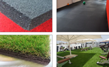 Eco-floor Gym DE LUXE Pavimentazione in gomma per palestre, aree crossfit e pesistica 2 strati a densità differenziate - sottofondo a granulo medio - superficie a granulo extra fine