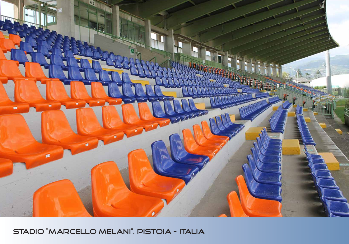 Scocca schienale per tribuna Art. C5 simil M2010 IGNIFUGA
