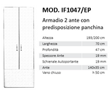 Armadietto spogliatoio 2 Ante Vari colori e modelli disponibili ( con predisposizione per panchine)  ed a 1 Anta Verticale