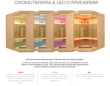 Sauna infrarossi al quarzo Canopèe Angolare 3 posti Costo, Spedizione e Preventivo su richiesta! Cod. HL-CNP03C Tecnologia a infrarossi a tripla cura