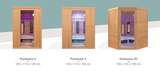 Sauna a infrarossi PureWave EVO Abete Canadese 2 Posti Costo, Spedizione e Preventivo su richiesta! Cod. HL-PUR02  Disponibile dal 18/08/2026.