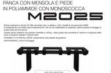 M2025 – Seduta monoblocco per impianti sportivi (Anche Versione Ignifuga)