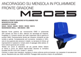 M2025 – Seduta monoblocco per impianti sportivi (Anche Versione Ignifuga)